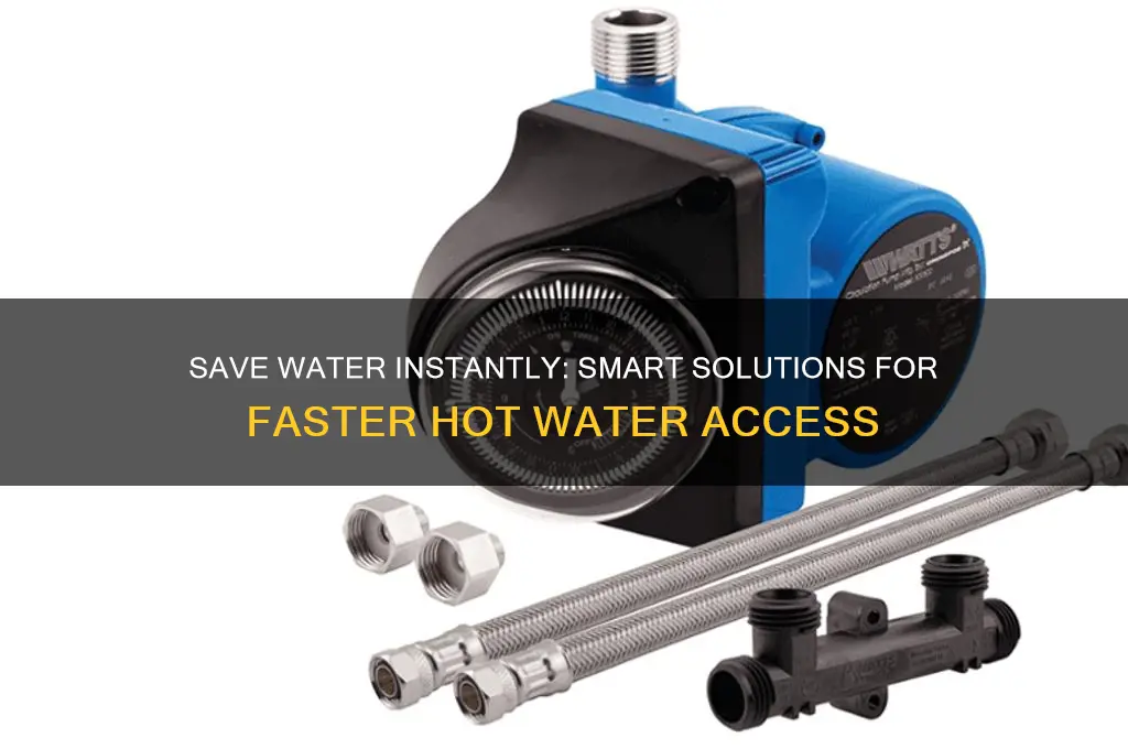 how to stop wasting water waiting for hot water