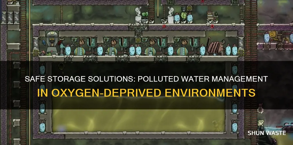 how to store polluted water in oxygen not included