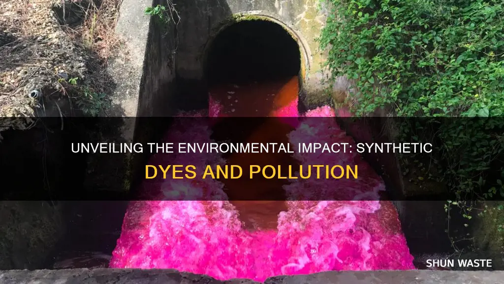 how to synthetic dyes cause pollution