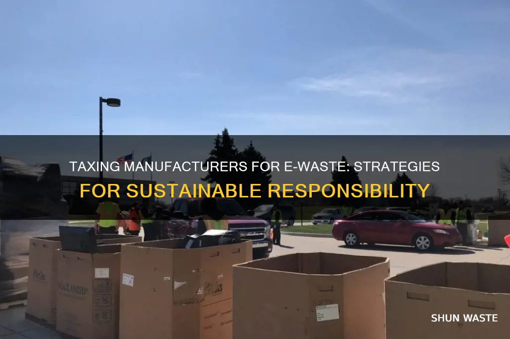 how to tax manufacturers for e-waste
