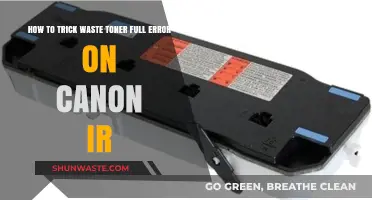 Fix Canon IR Waste Toner Full Error: Quick DIY Solution