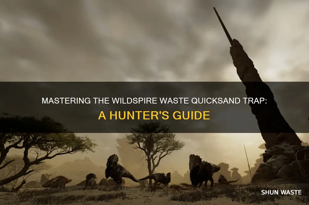 how to trigger the wildspire waste quicksand trap