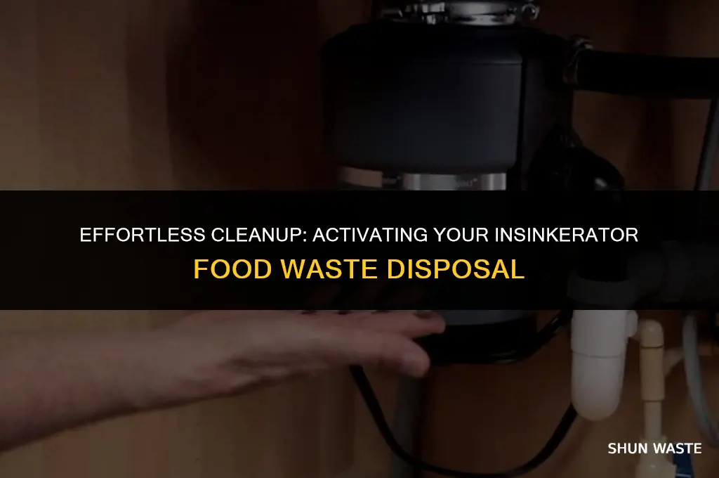 how to turn on insinkerator food waste disposal