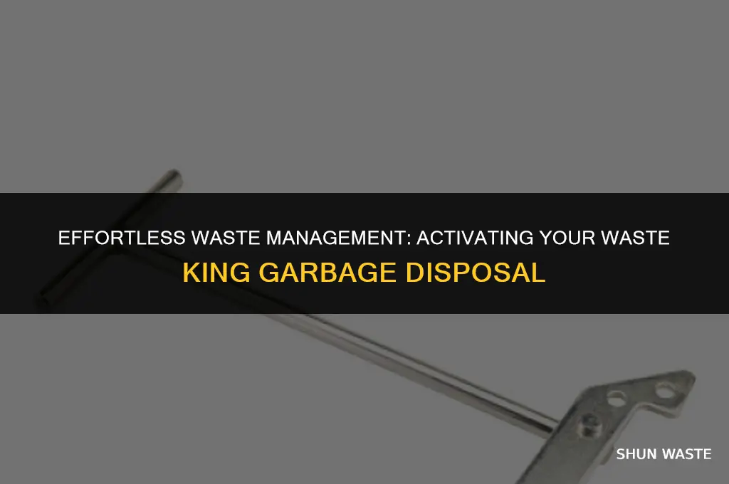 how to turn on waste king garbage disposal