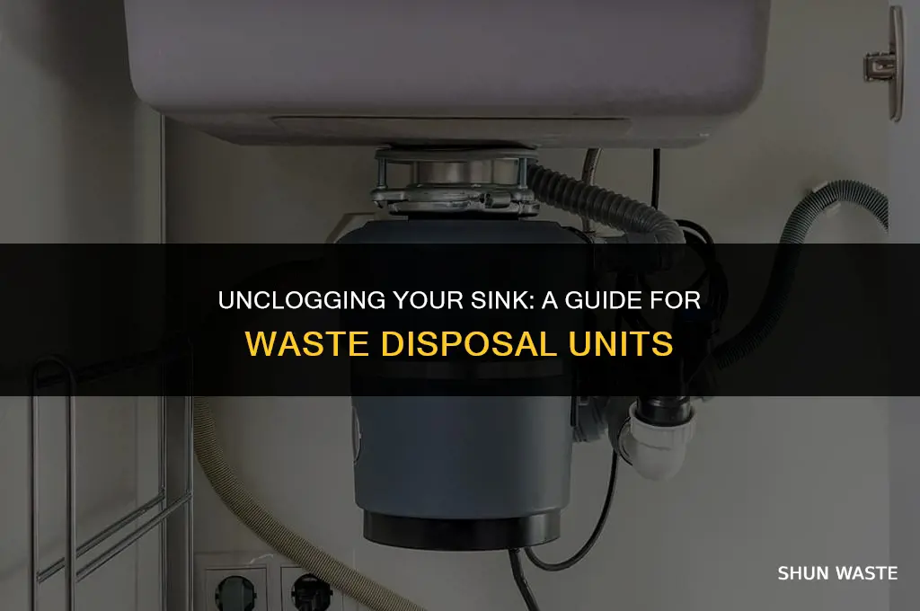how to unblock a sink with a waste disposal unit