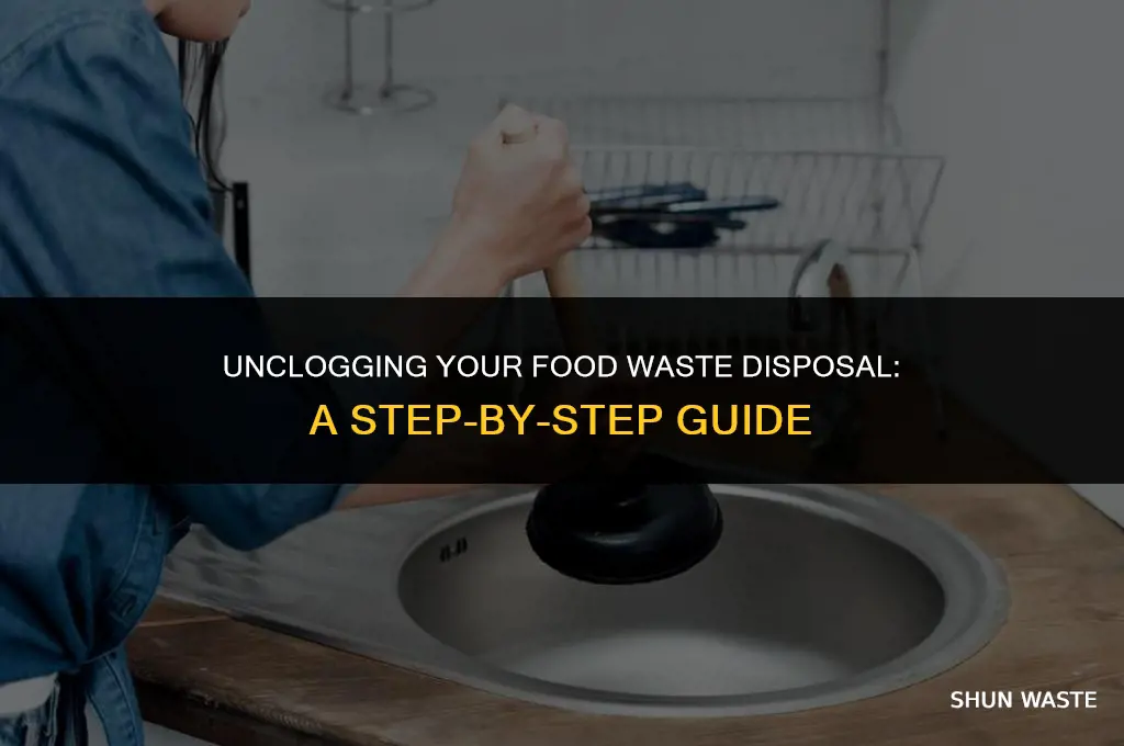 how to unclog a food waste disposal