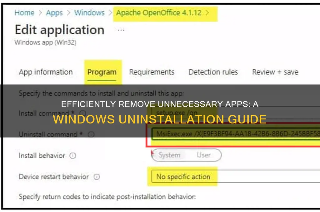 how to uninstall wasteful apps on windows