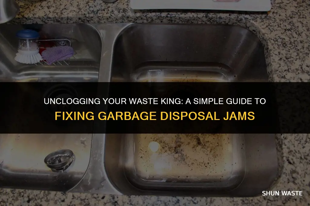 how to unjam a waste king garbage disposal
