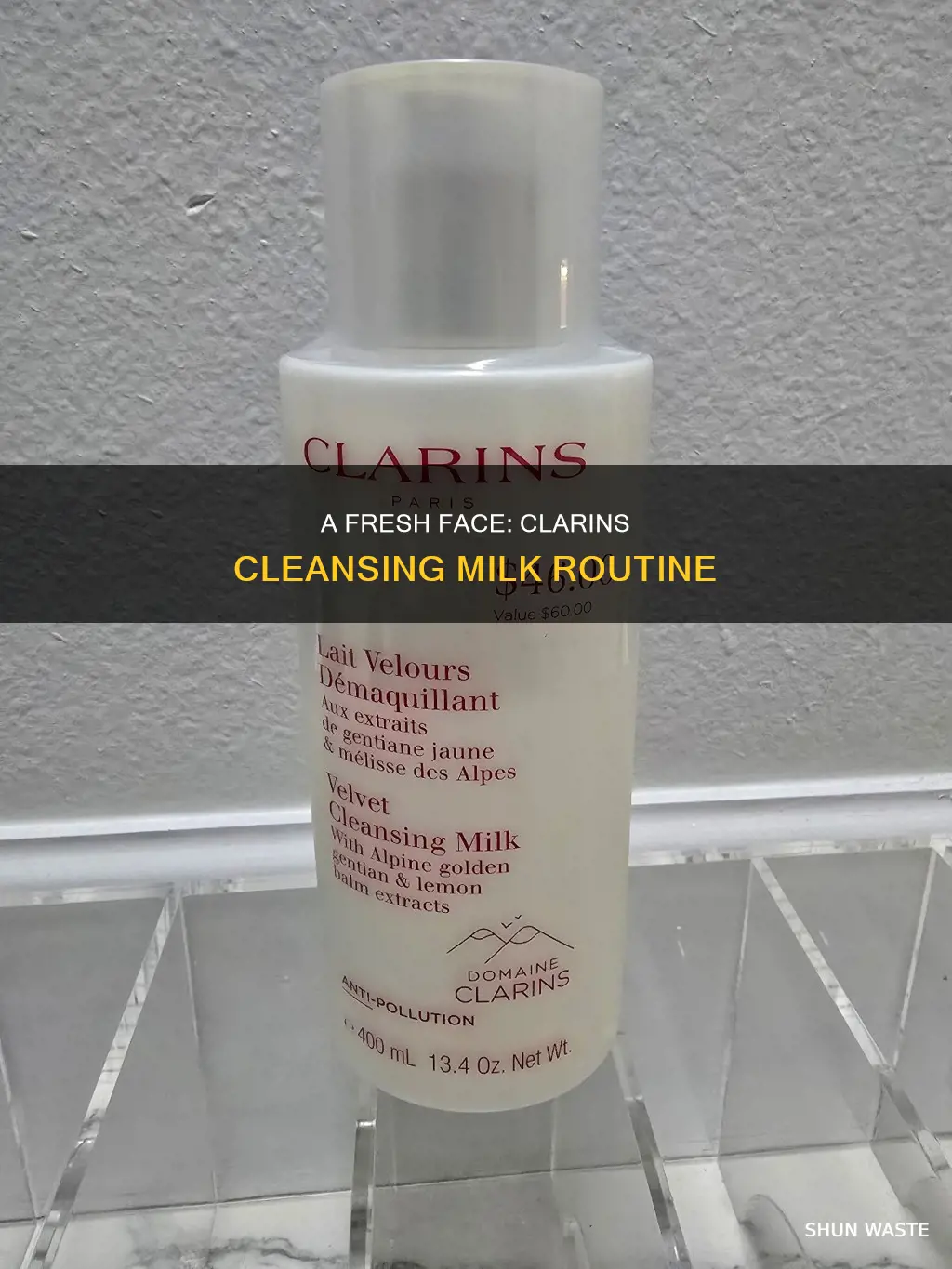 how to use clarins anti pollution cleansing milk