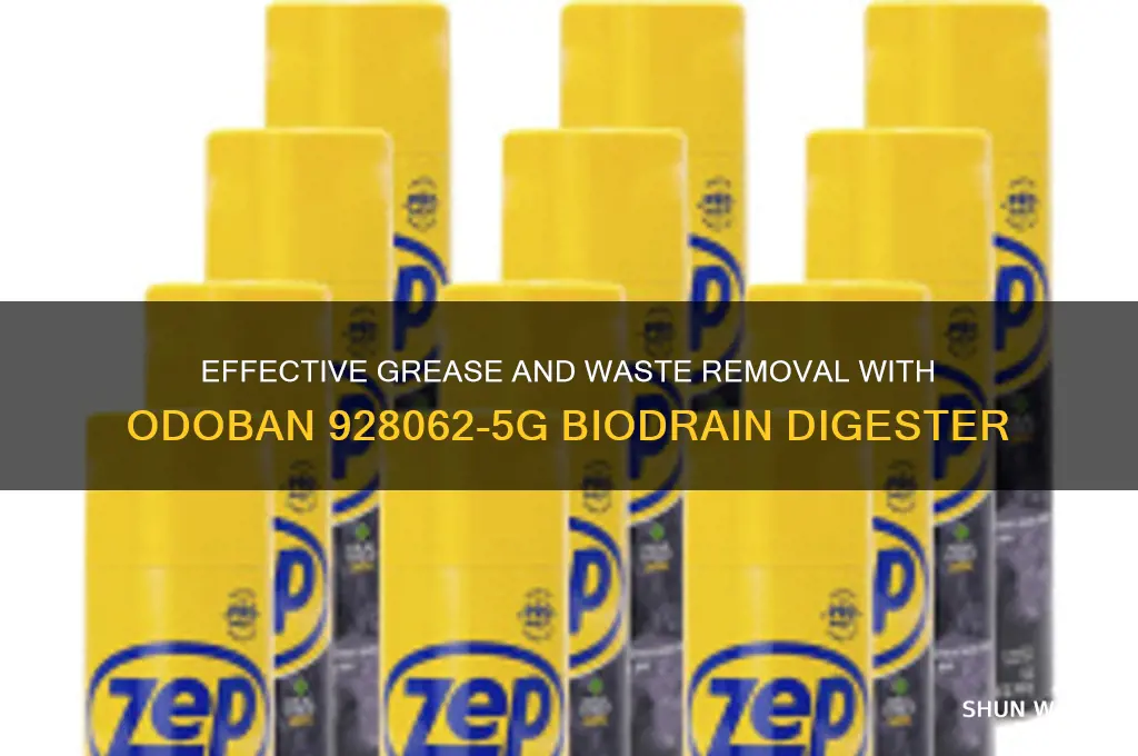 how to use odoban 928062-5g biodrain grease and waste digester