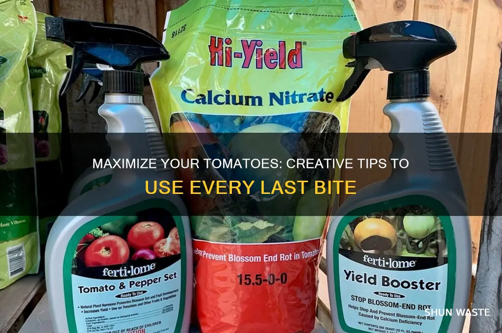 how to use tomatoes without wasting them