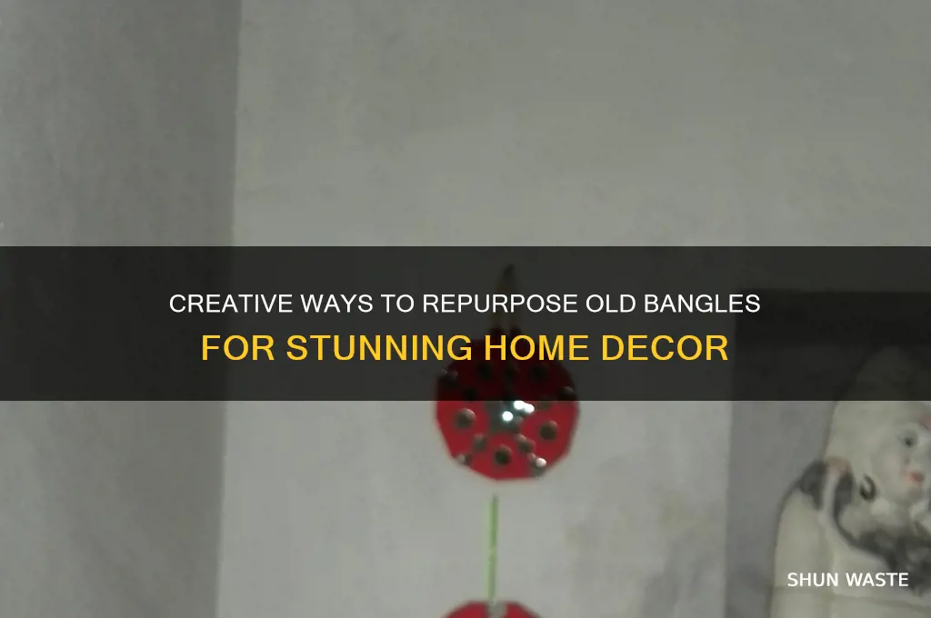 how to use waste bangles for decoration
