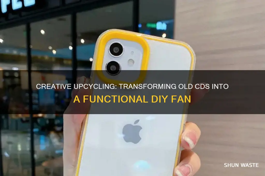 how to use waste cd for making fan
