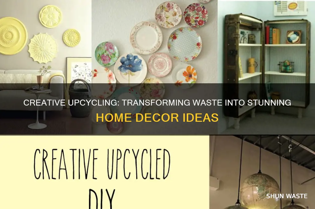 how to use waste material for decoration