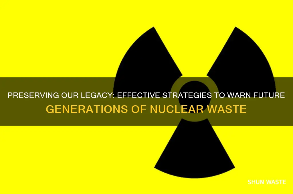 how to warn future generations of nuclear waste