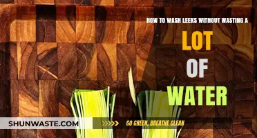 Efficient Leek Washing: Save Water with These Simple Tips