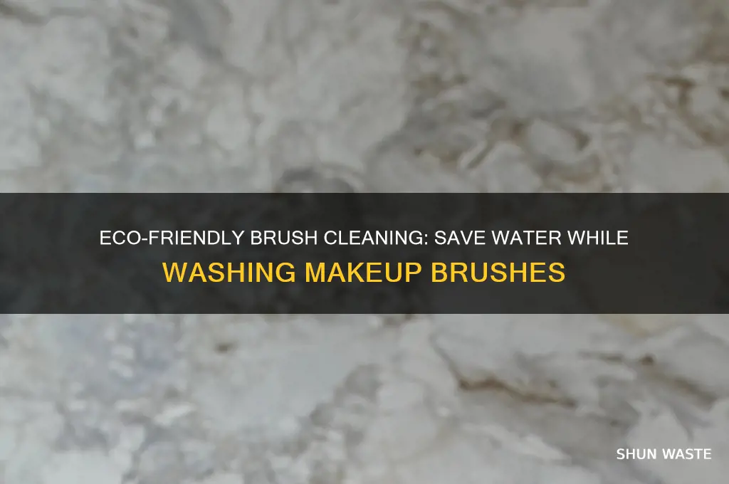 how to wash makeup brushes without wasting water