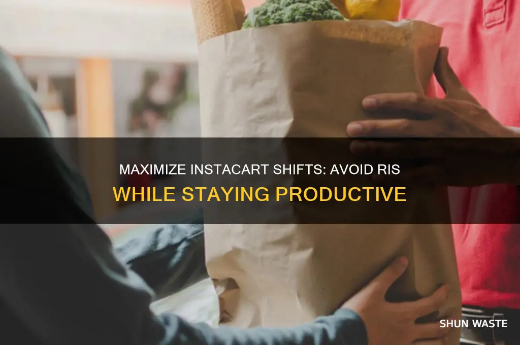how to waste a instacart shift without getting an ri