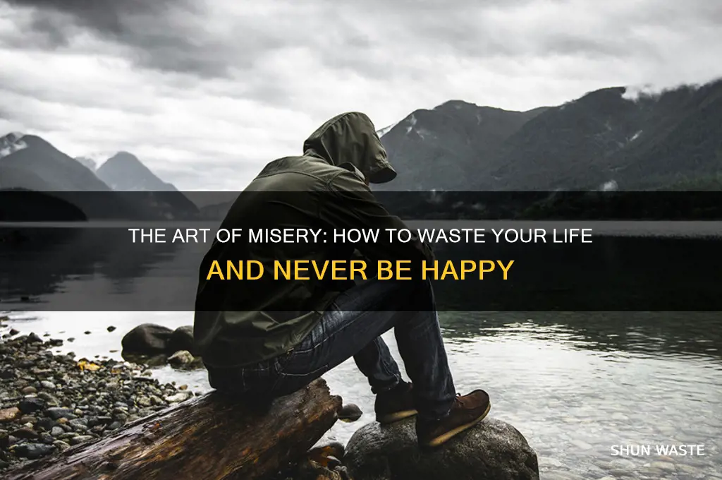 how to waste your life and never be happy