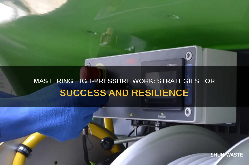 how to work in a high pressure environment