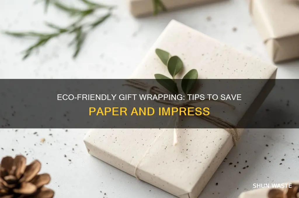 how to wrap a present without wasting paper