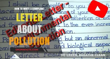 Writing a Complaint Letter About Pollution: A Step-by-Step Guide