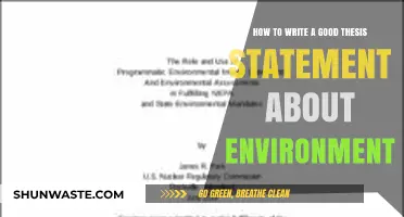 Crafting a Powerful Thesis Statement on Environmental Issues