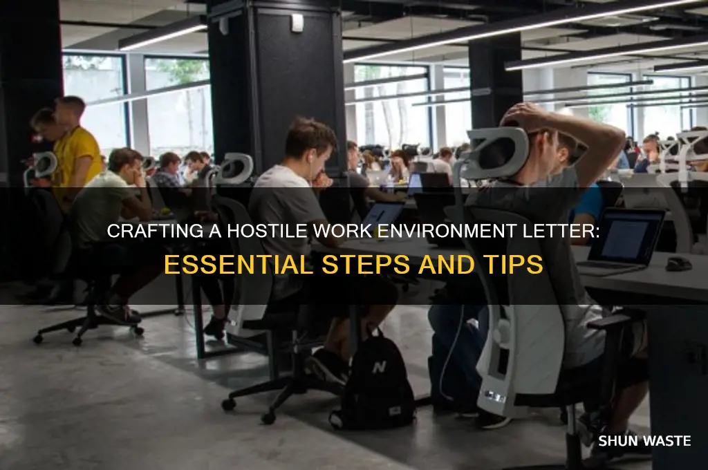 how to write a hostile work environment letteer