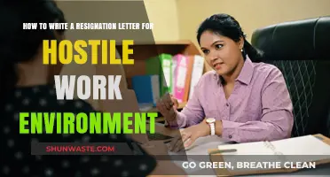 Navigating a Hostile Workplace: Crafting a Professional Resignation Letter