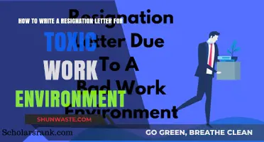Escaping Toxicity: Crafting a Professional Resignation Letter for a Hostile Workplace