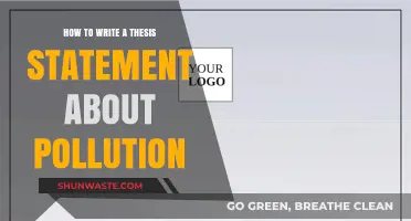 Crafting a Thesis Statement on Pollution
