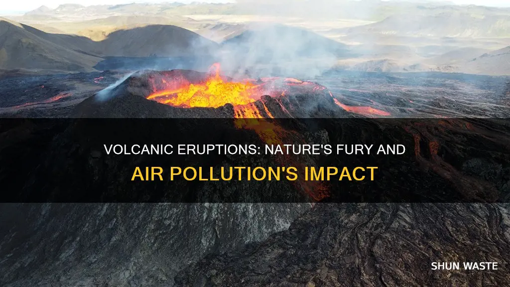 how volcanic eruption caused air pollution