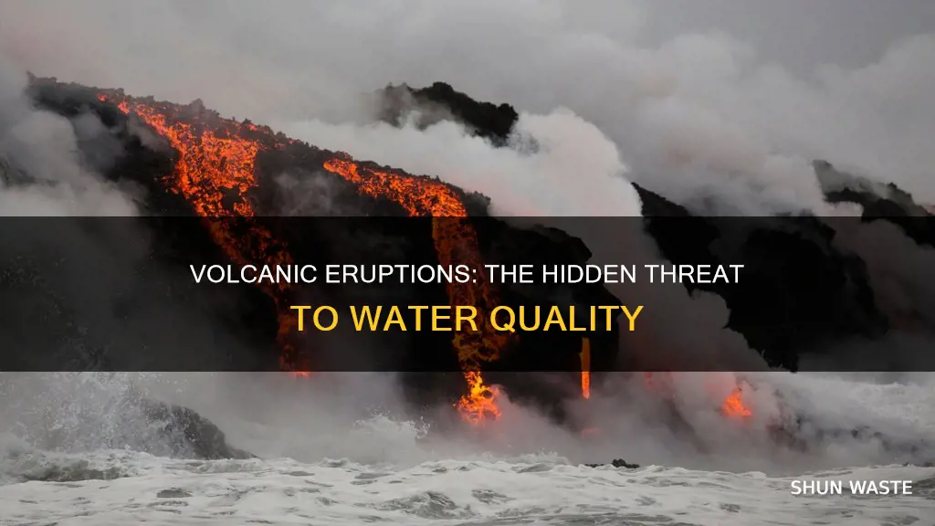 how volcanoes pollute water