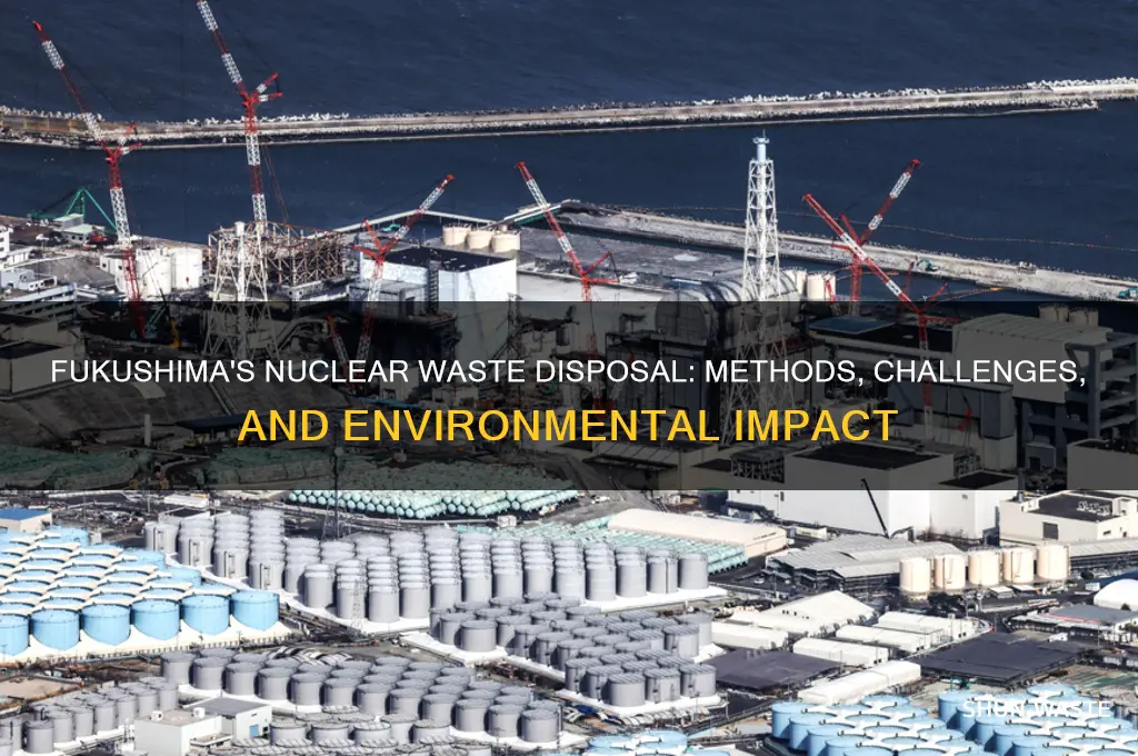 how was the nuclear waste of fukushima disposed