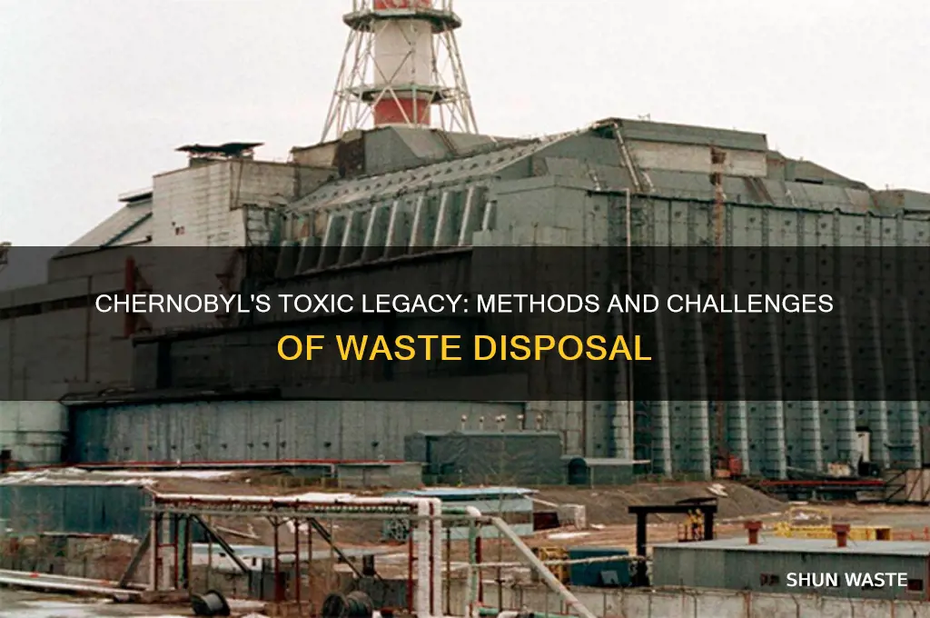 how was the waste from chernobyl disopsed