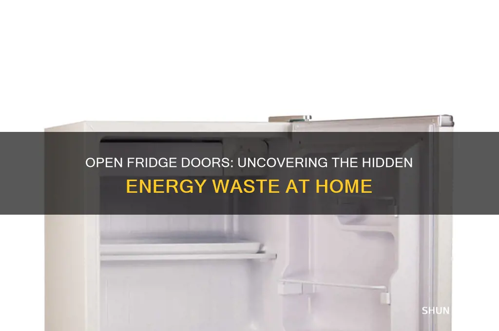 how wasteful is it to leave the fridge door open