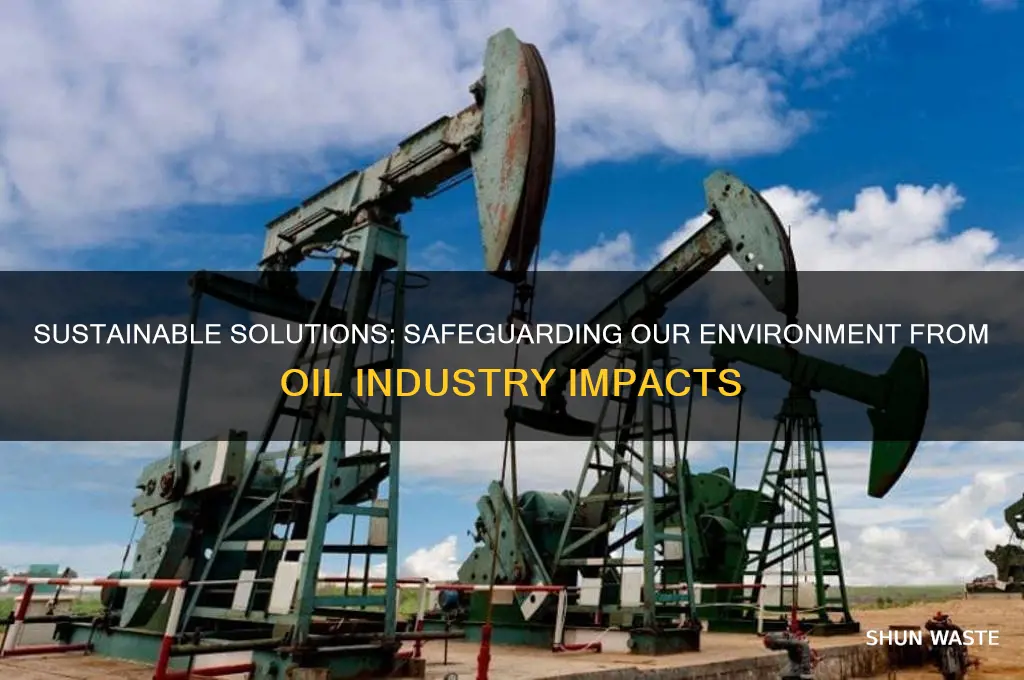 how we can protect our environment from oil industry
