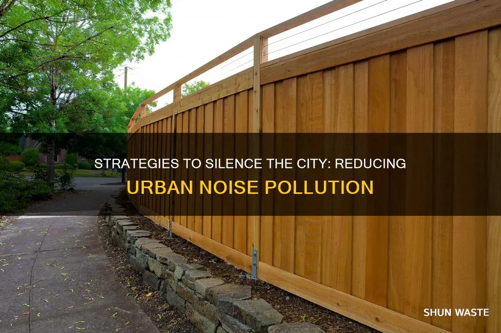 how we can reduce noise pollution