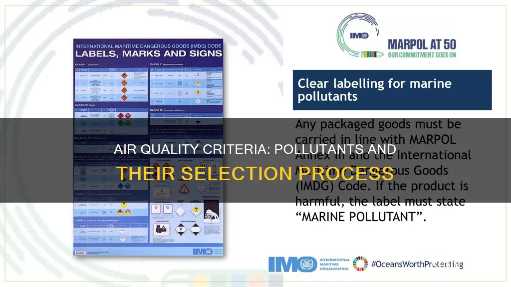 how were the criteria air pollutants chosen