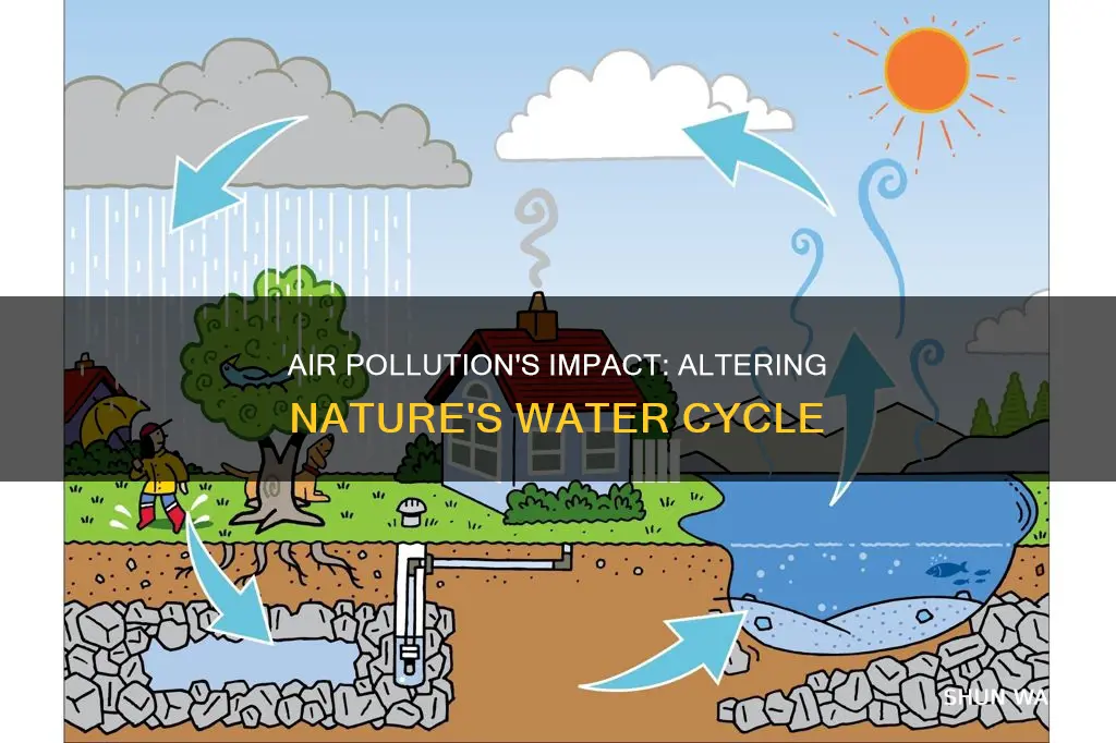 how will air pollution affect the water cycle