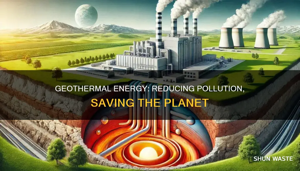 how will geothermal energy help reduce pollution