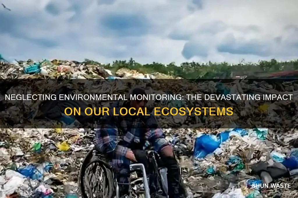 how will lack of monitoring affect our local environment