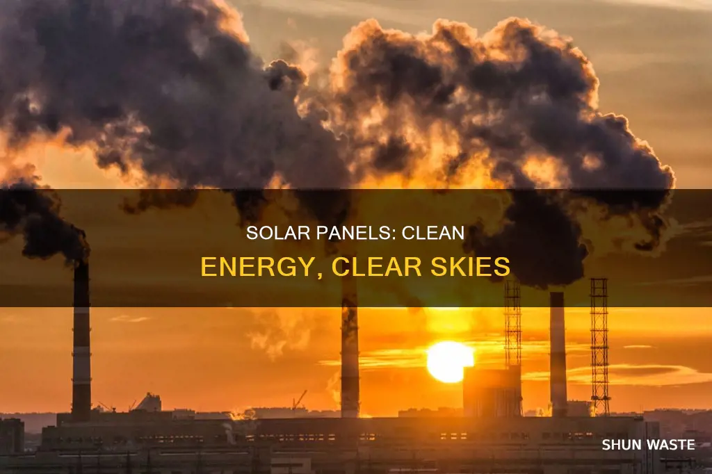 how will solar panels help air pollution