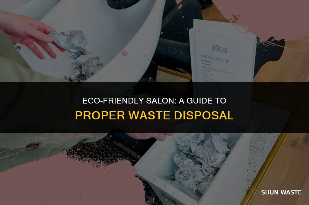 how would dispose of different type of salon waste