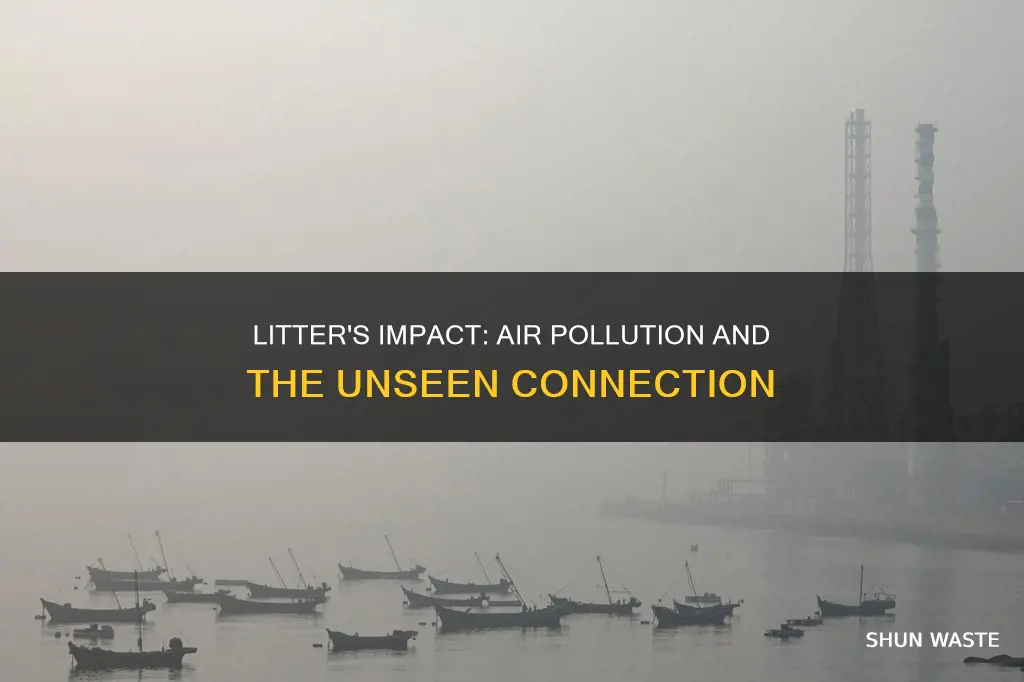 how would not littering help air pollution