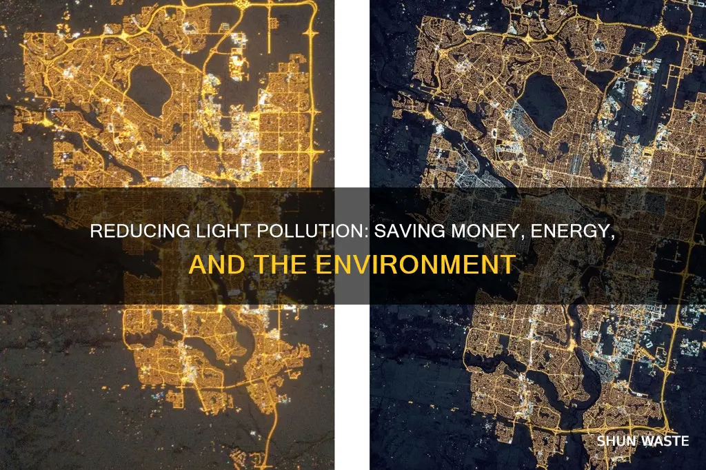 how would reducing light pollution save money