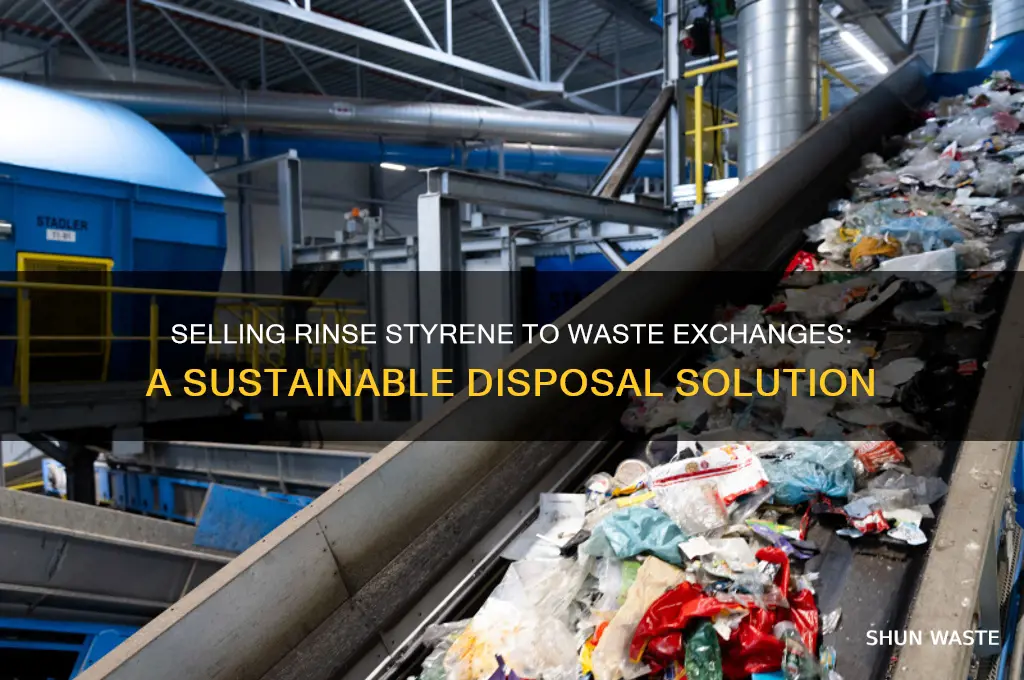 how would selling rinse styrene to a waste exchange