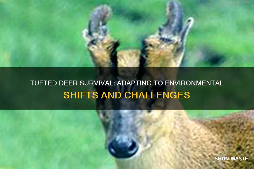 how would the tufted deer fare if their environment changed