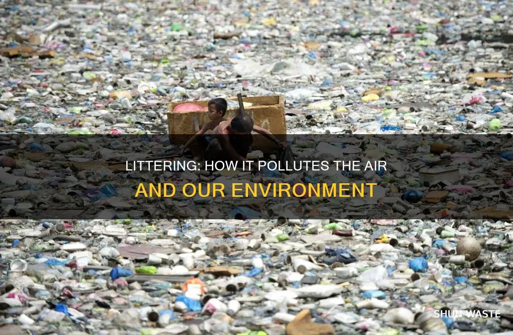 how would you be polluting the air when you litter