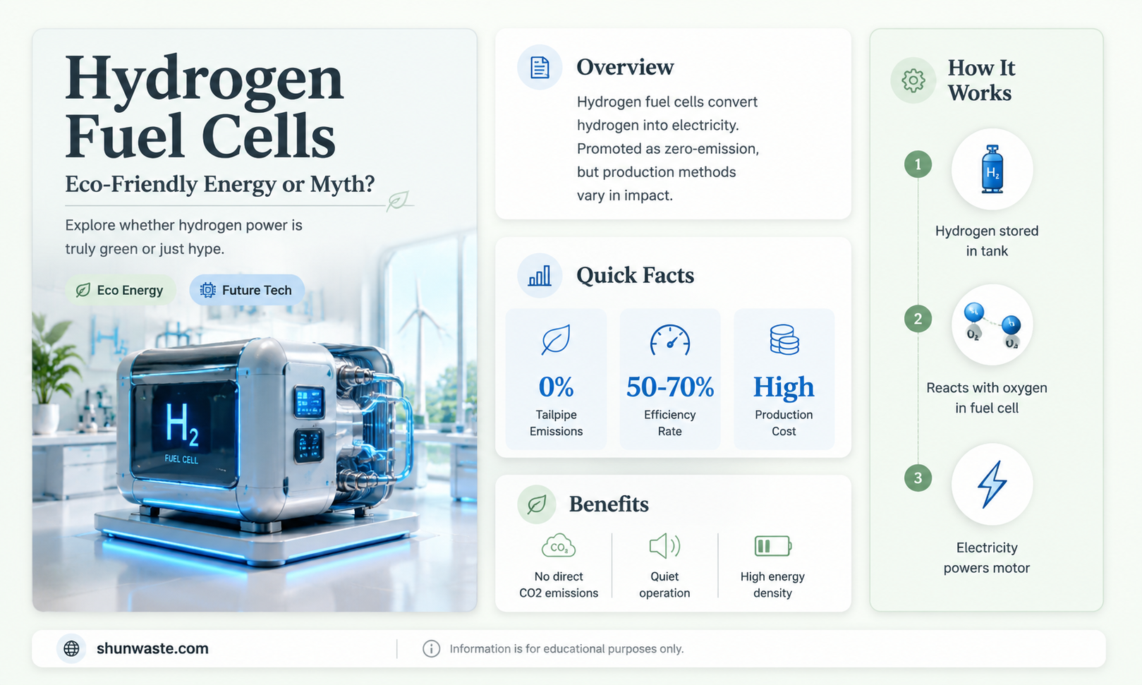 are hydrogen fuel cells good for the environment